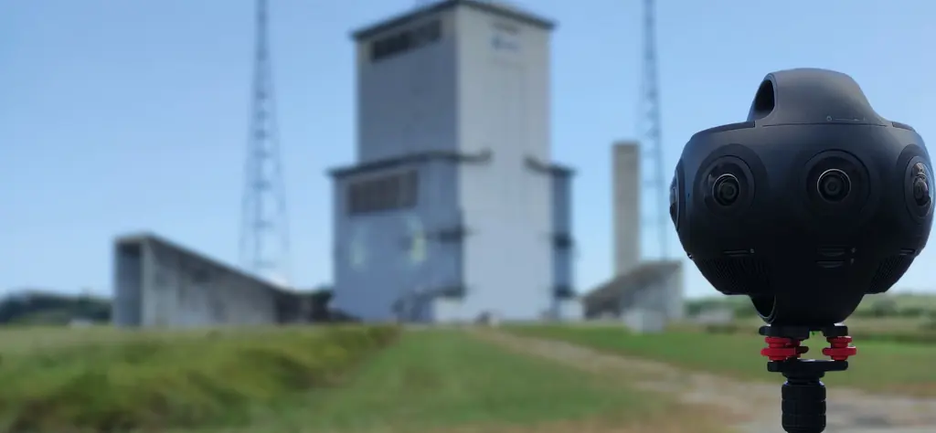Caméra 360° sur le pas de tir Ariane 6