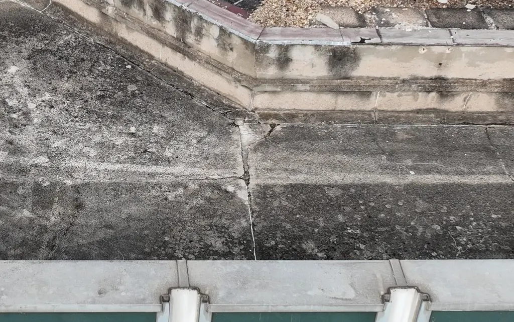 Crack in a walkway