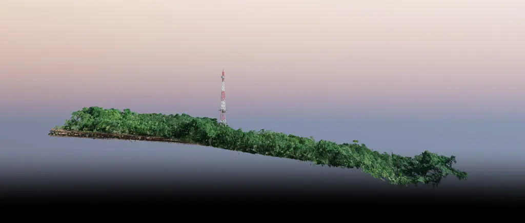 Saint-Georges-de-l’Oyapock: 60 hectares of LiDAR to position a collimation mast